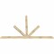 Ekena Millwork Saratoga Rough Sawn Timber Gable Bracket, Douglas Fir, 96"W x 60"H x 2"D x 4"F, 15/12 Pitch GBW096X60X0204SAR00RDF - alternate 2